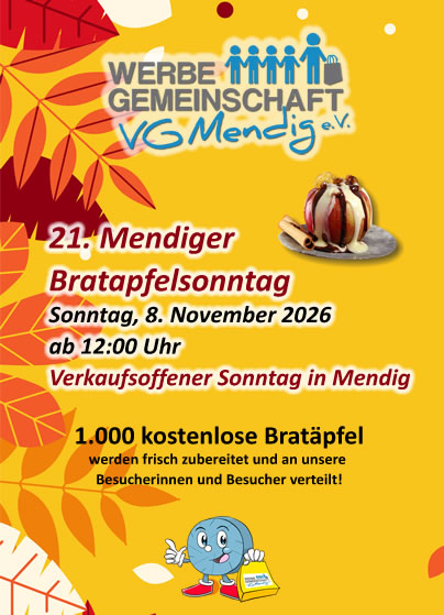 21. Mendiger Bratapfelsonntag 2026